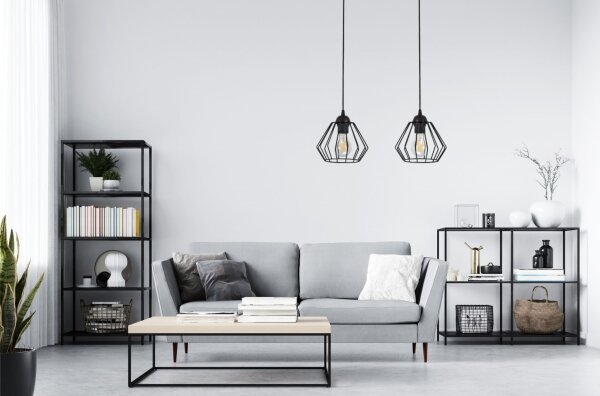 Lampadario a sospensione con filo CEED 2xE27/60W/230V