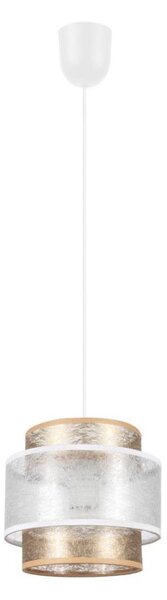 Lampadario a sospensione con filo GABI 1xE27/60W/230V oro/bianco diametro 20 cm