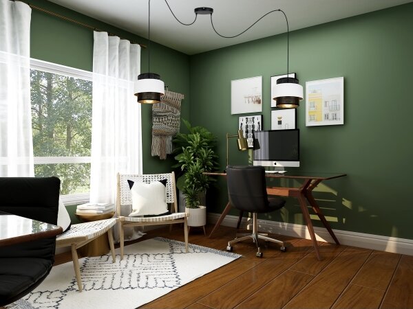 Lampadario a sospensione con filo NESS 2xE27/60W/230V ragno nero/bianco