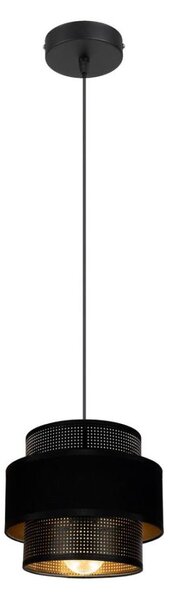 Lampadario a sospensione con filo NESS 1xE27/60W/230V nero