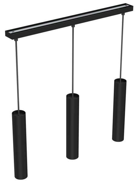 Lampadario a sospensione con filo RAITO 3xGU10/8W/230V nero