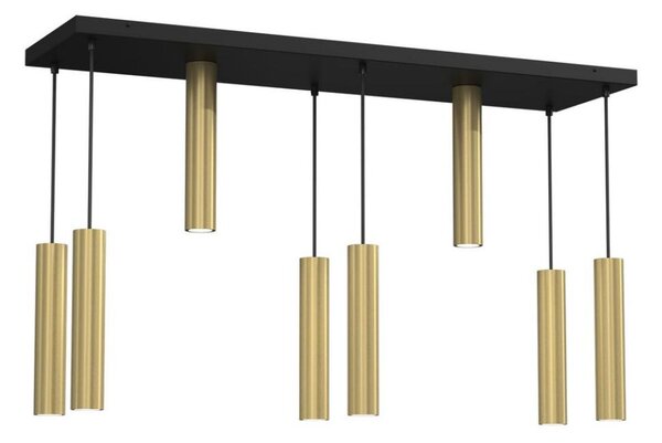 Lampadario a sospensione con filo RAITO 8xGU10/8W/230V ottone