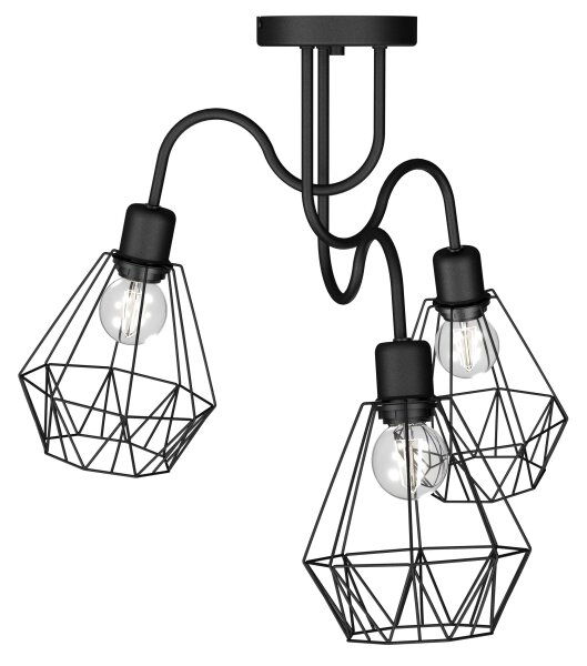 Lampadario a plafone BERGEN 3xE27/60W/230V