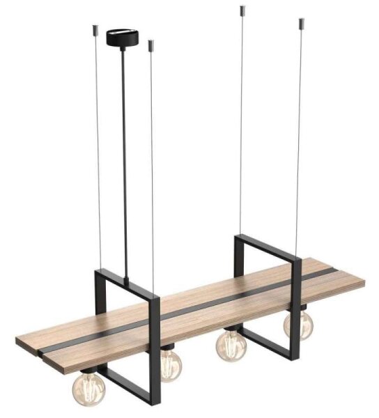 Lampadario a sospensione con filo SHELF 4xE27/60W/230V