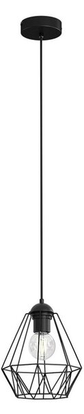 Lampadario su corda BERGEN 1xE27/60W/230V nero