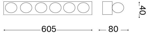 Ideal Lux - Lampada da parete PRIVE 6xE14/40W/230V bianca
