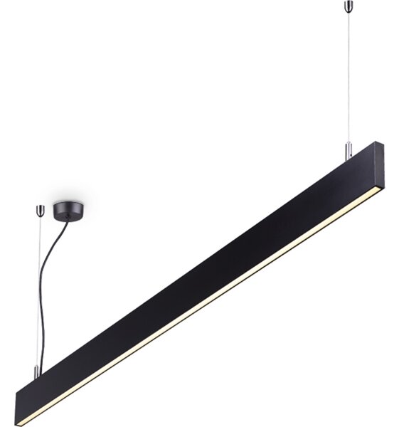 Ideal Lux - Lampadario sospeso a cavo LINUS LED/32W/230V 3000K CRI 90 120 cm nero