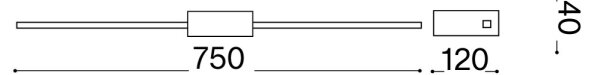 Ideal Lux - Lampada per quadri THEO LED/12W/230V 75 cm CRI 90 bianco