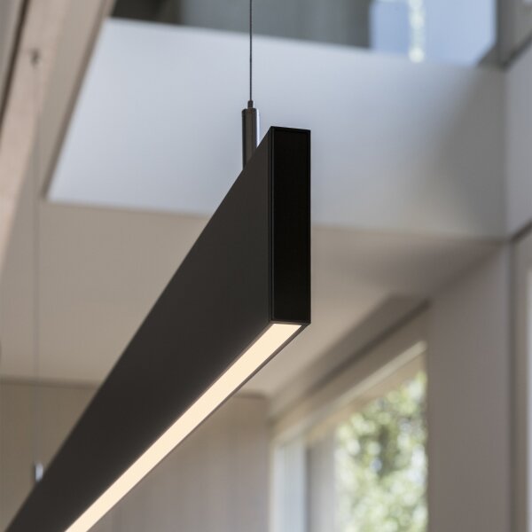Ideal Lux - Lampadario sospeso a cavo LINUS LED/32W/230V 3000K CRI 90 120 cm nero