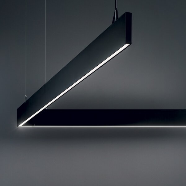 Ideal Lux - Lampadario sospeso a cavo LINUS LED/32W/230V 3000K CRI 90 120 cm nero
