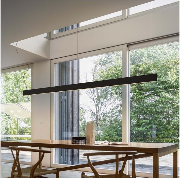 Ideal Lux - Lampadario sospeso a cavo LINUS LED/32W/230V 3000K CRI 90 120 cm nero