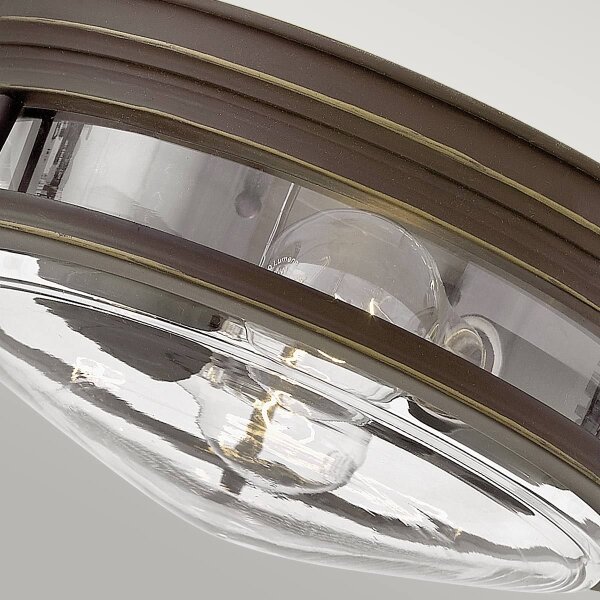 Quintiesse QN-HADRIAN-FS-OZ-CLEAR Lampada da esterno HADRIAN 2xE27/40W/230V IP44 bronzo