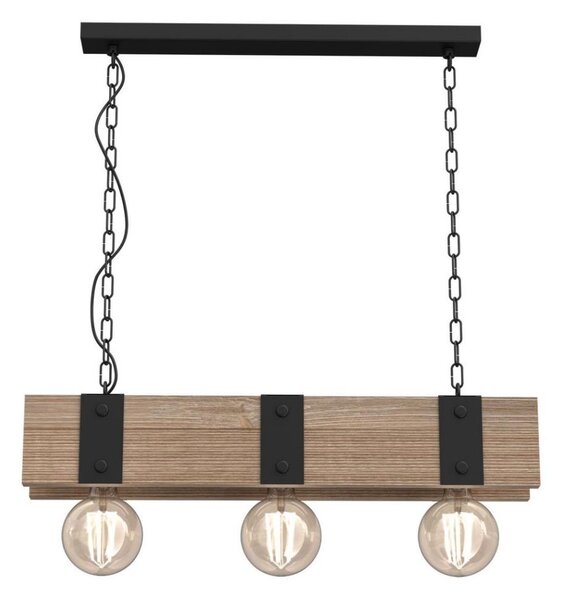 Lampadario a sospensione con catena SODER 3xE27/60W/230V