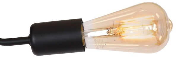 Lampadario BRENDA 3xE27/60W/230V nero
