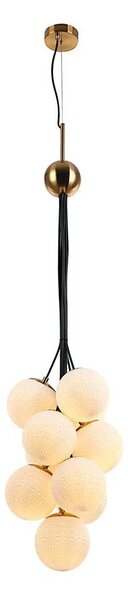 Klausen 109004 - Lampadario a sospensione con filo GRAPES 10xE27/7W/230V bronzo/bianco
