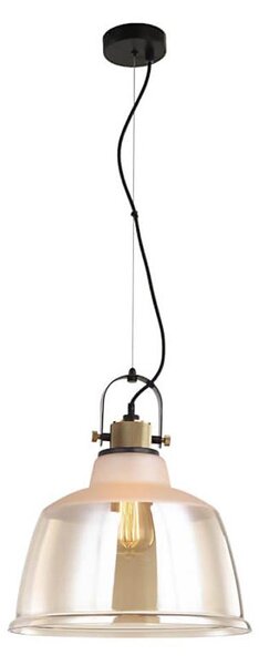 Klausen 111020 - Lampadario a sospensione con filo ASGARD 1xE27/11W/230V beige