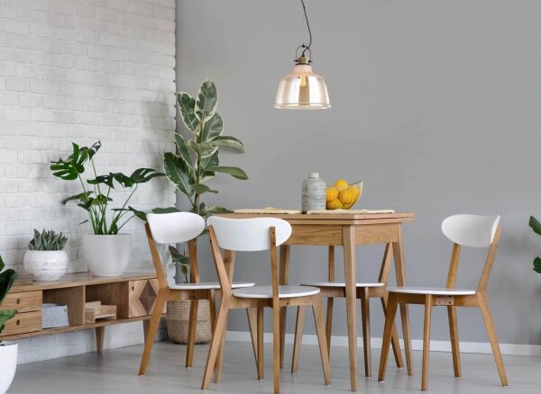 Klausen 111020 - Lampadario a sospensione con filo ASGARD 1xE27/11W/230V beige