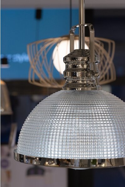 Klausen 111016 - Lampadario on a pole THOR 1xE27/11W/230V cromo lucido