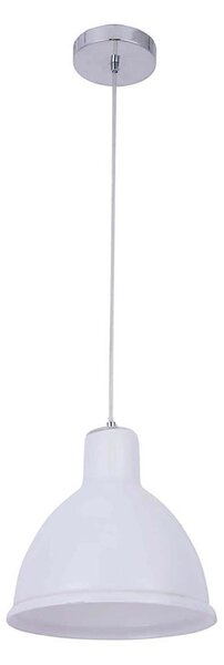 Klausen 111009 - Lampadario a sospensione con filo CREATE 1xE27/11W/230V bianco