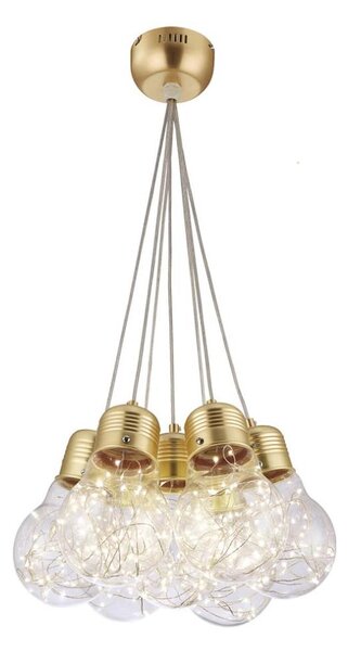 Klausen 142007 - Lampadario LED a sospensione con filo BULBS LED/30W/230V oro