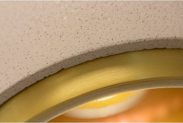 Klausen 111040 - Lampadario a sospensione con filo CONCRETE 1xGU10/5W/230V grigio/oro