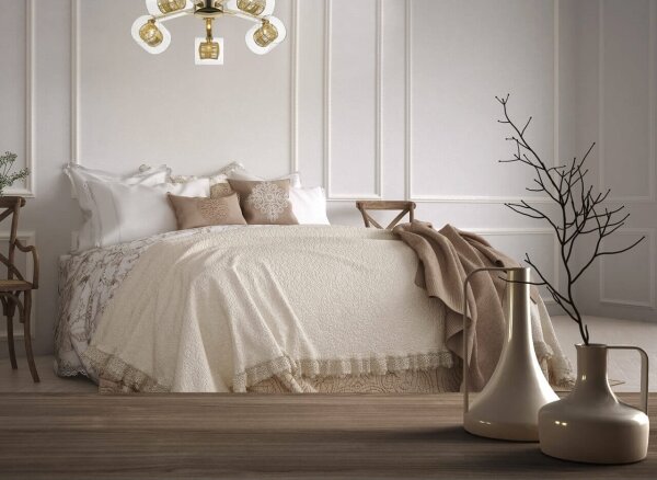 Klausen 140010 - Lampadario a plafone KLASS 5xG9/3W/230V oro