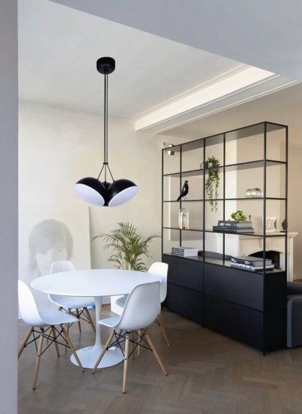 Klausen 143000 - Lampadario LED a sospensione con filo CROWD 3xLED/20W/230V nero