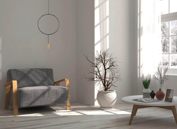 Klausen 111039 - Lampadario a sospensione con filo ARCADE 1xGU10/5W/230V nero/oro