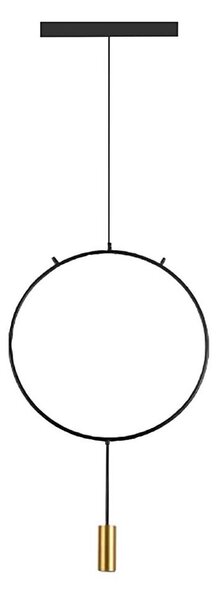 Klausen 111039 - Lampadario a sospensione con filo ARCADE 1xGU10/5W/230V nero/oro