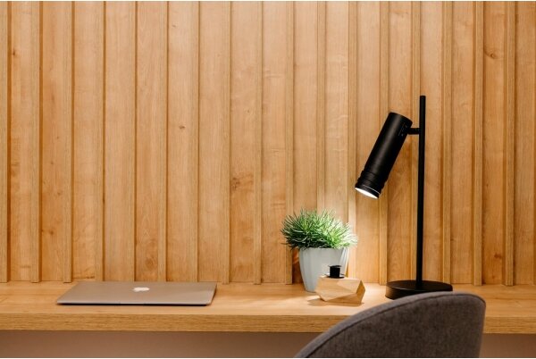 Klausen 108007 - Lampada da tavolo DRILL 1xGU10/4W/230V nero