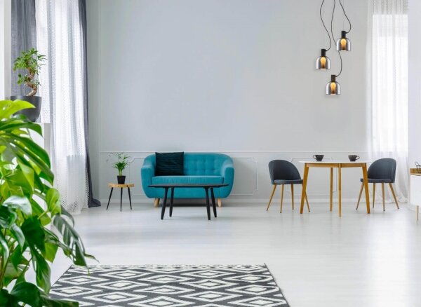 Klausen 113008 - Lampadario a sospensione con filo FIRE 3xE27/9W/230V grigio/nero
