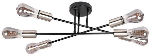 Rabalux 71026 - Plafoniera BRANWEN 6xE27/25W/230V