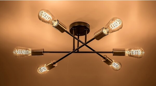 Rabalux 71026 - Plafoniera BRANWEN 6xE27/25W/230V