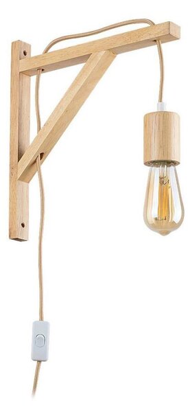 Rabalux 71028 - Lampada da parete UBUL 1xE27/60W/230V faggio