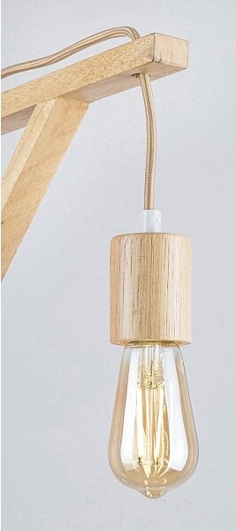 Rabalux 71028 - Lampada da parete UBUL 1xE27/60W/230V faggio