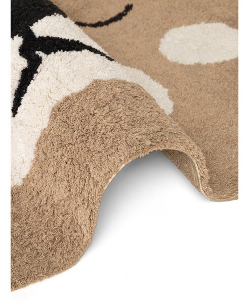 Tappeto per bambini marrone chiaro in cotone lavabile/tessuto a mano 93x120 cm Snuggle Bea – Hanse Home