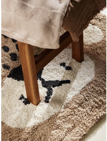 Tappeto per bambini marrone chiaro in cotone lavabile/tessuto a mano 93x120 cm Snuggle Bea – Hanse Home