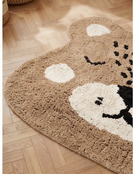 Tappeto per bambini marrone chiaro in cotone lavabile/tessuto a mano 93x120 cm Snuggle Bea – Hanse Home