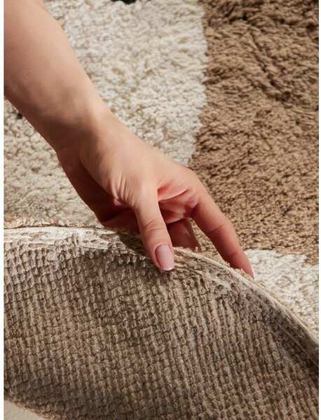 Tappeto per bambini marrone chiaro in cotone lavabile/tessuto a mano 93x120 cm Snuggle Bea – Hanse Home