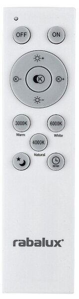 Rabalux 71038 -LED Plafoniera dimmerabile TESIA LED/60W/230V 3000-6000K+telecomando