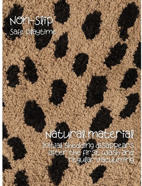 Tappeto per bambini marrone chiaro in cotone lavabile/tessuto a mano 93x120 cm Snuggle Bea – Hanse Home