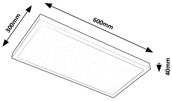 Rabalux 71077 - Pannello a plafone LED DAMEK LED/24W/230V 4000K 60x30 cm