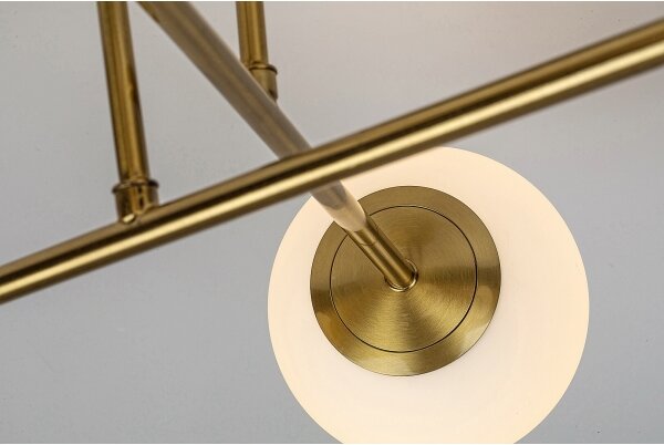 Rabalux 71082 - Lampadario a sospensione con supporto rigido KIARA 4xE27/35W/230V oro