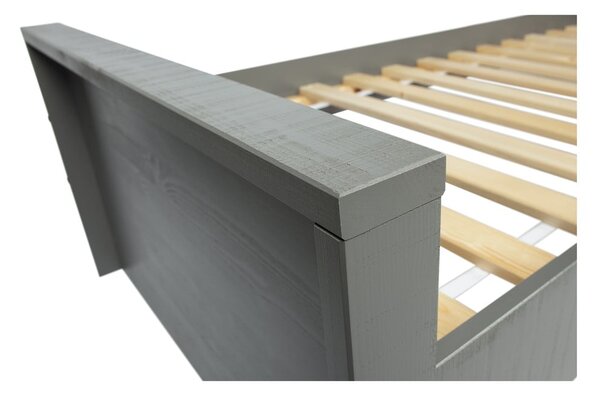 Letto singolo in legno di pino , 90 x 200 cm Morris - WOOOD