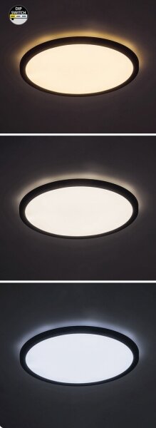 Rabalux 71098 - Plafoniera LED GONZALO LED/36W/230V diametro 50 cm nero