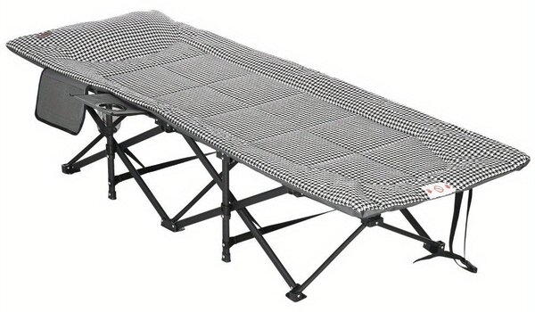 Letto da campeggio – Lettino da viaggio – Letto da campeggio – Letto pieghevole – Sedia a sdraio con struttura in alluminio e design pieghevole