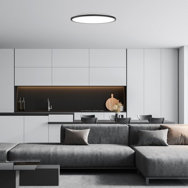Rabalux 71098 - Plafoniera LED GONZALO LED/36W/230V diametro 50 cm nero