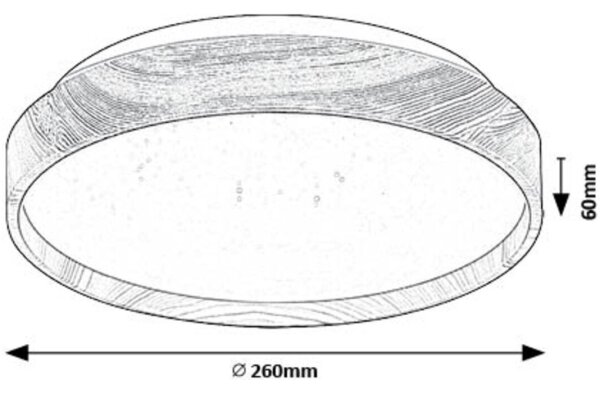 Rabalux 71143 - Plafoniera LED LEANA LED/12W/230V 3000K diametro 26 cm