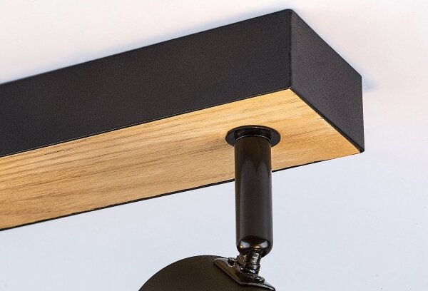 Rabalux 71152 - Faretto METTA 2xE14/40W/230V quercia