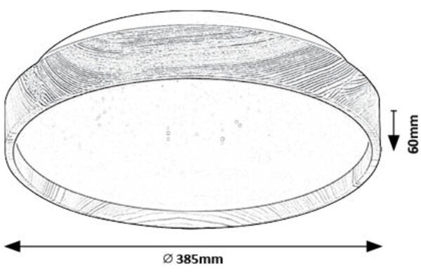 Rabalux 71144 - Plafoniera LED LEANA LED/24W/230V 3000K diametro 38 cm